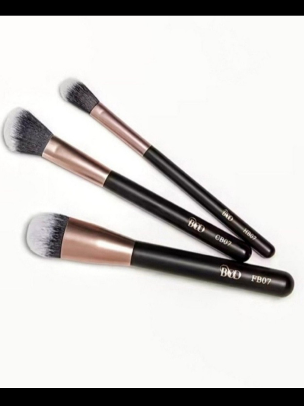 BYOD 3-Piece FACE Makeup Brush Set for Foundation blush highlighter brushes NEW!